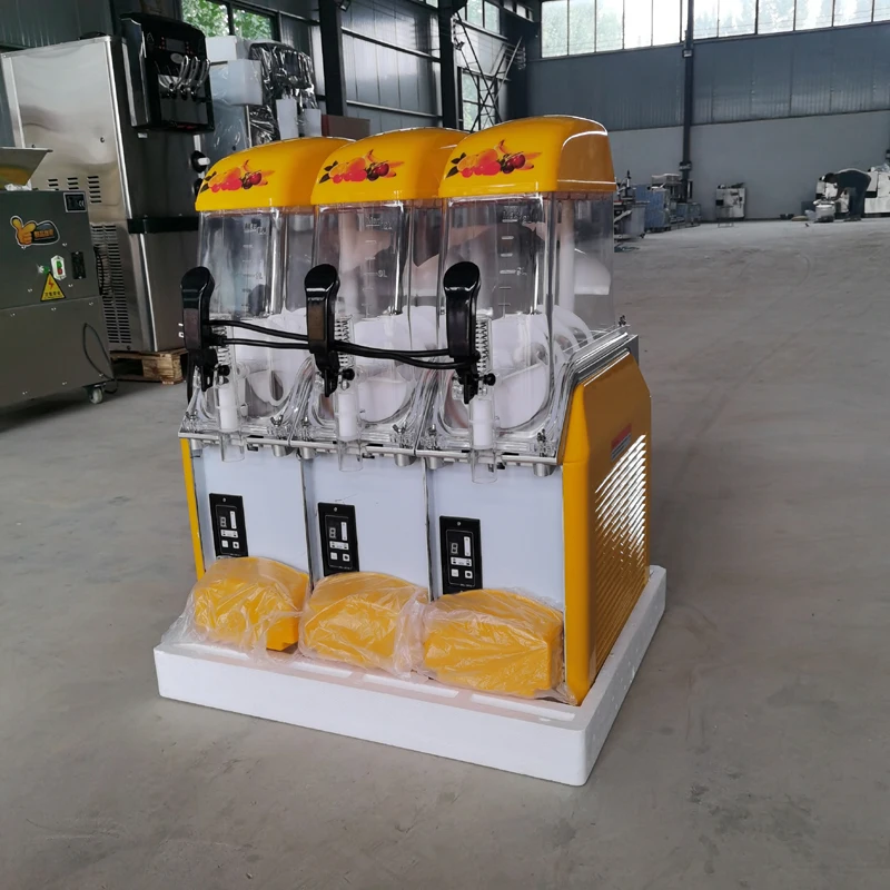 Commercial Frozen Slushy Three Tanks Juicer Slush Fruit Maker 10LX3 Snow Melting Machine
Commercial Frozen Slushy Three Tanks Juicer Slush Fruit Maker 10LX3 Snow Melting Machine