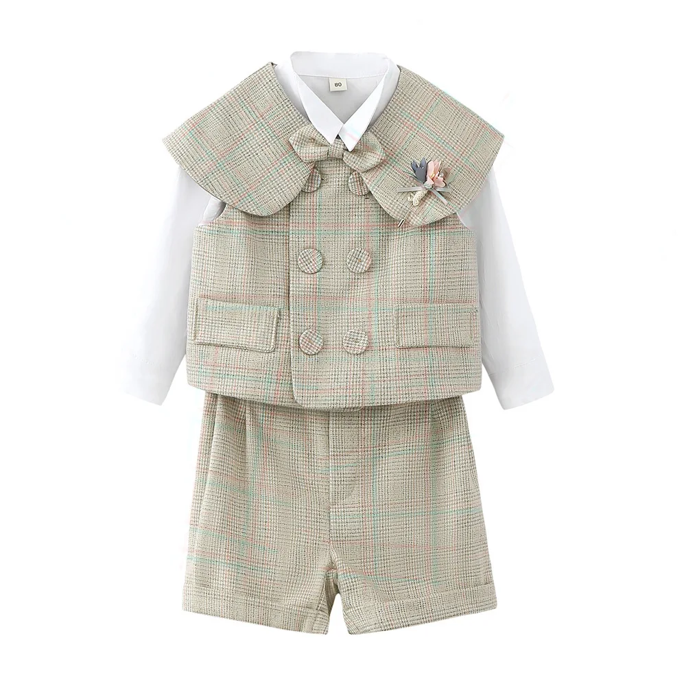 High -end Children Summer Suit Set Baby Boy Birthday Party Piano Performance Wedding Cosume Kids Vest Shorts Bowtie Clothes
High -end Children Summer Suit Set Baby Boy Birthday Party Piano Performance Wedding Cosume Kids Vest Shorts Bowtie Clothes