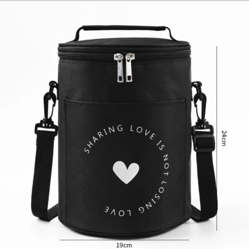 Large-capacity Portable Lunch Bag New Fresh-keeping Thickened Lunch Box Bag Round Barrel Aluminum Foil Insulation Bag
Large-capacity Portable Lunch Bag New Fresh-keeping Thickened Lunch Box Bag Round Barrel Aluminum Foil Insulation Bag