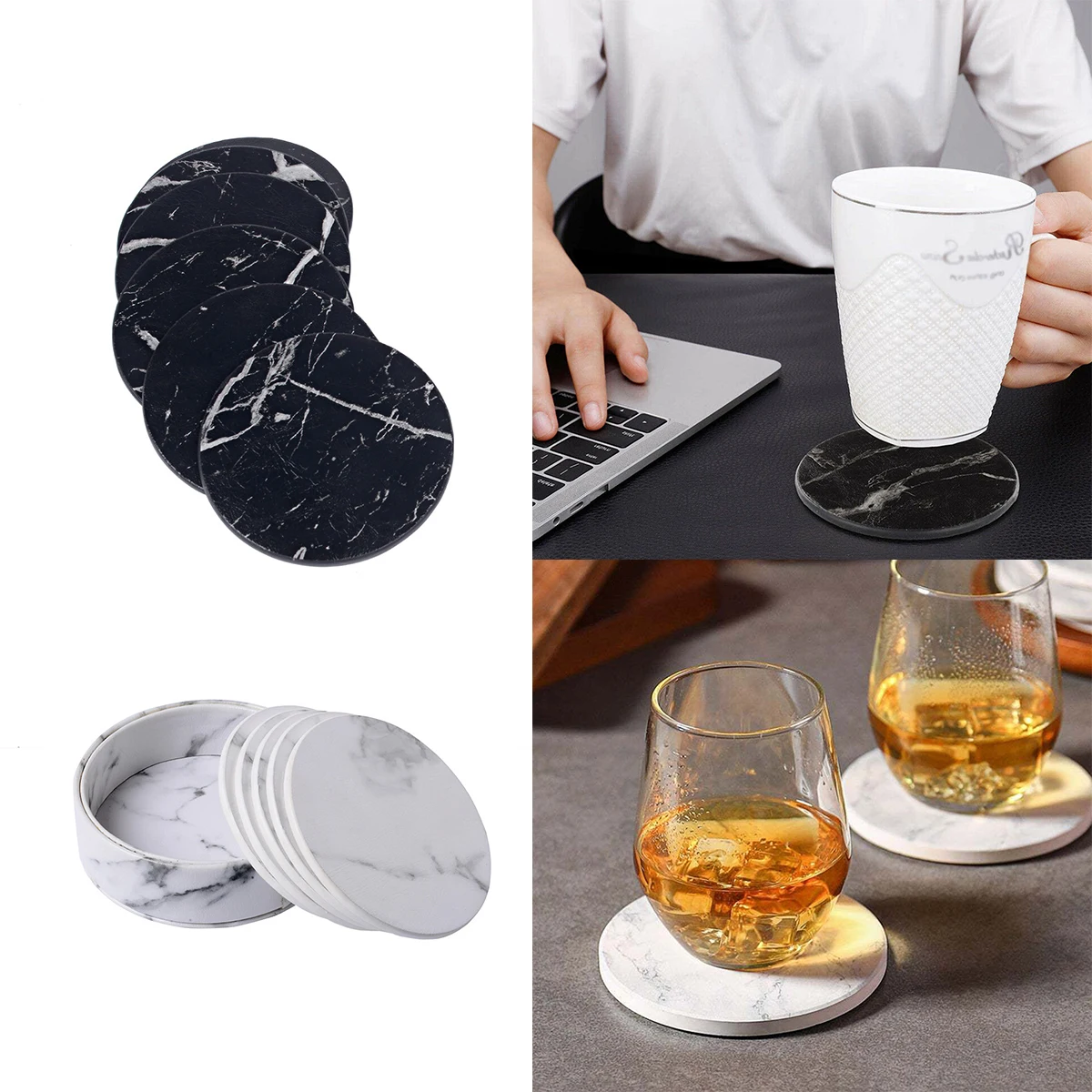Artificial Leather Marble Coaster Drink Coffee Cup Mat Table Placemats Round Heat-resistant Tea Pad Table Pad Holder
Artificial Leather Marble Coaster Drink Coffee Cup Mat Table Placemats Round Heat-resistant Tea Pad Table Pad Holder