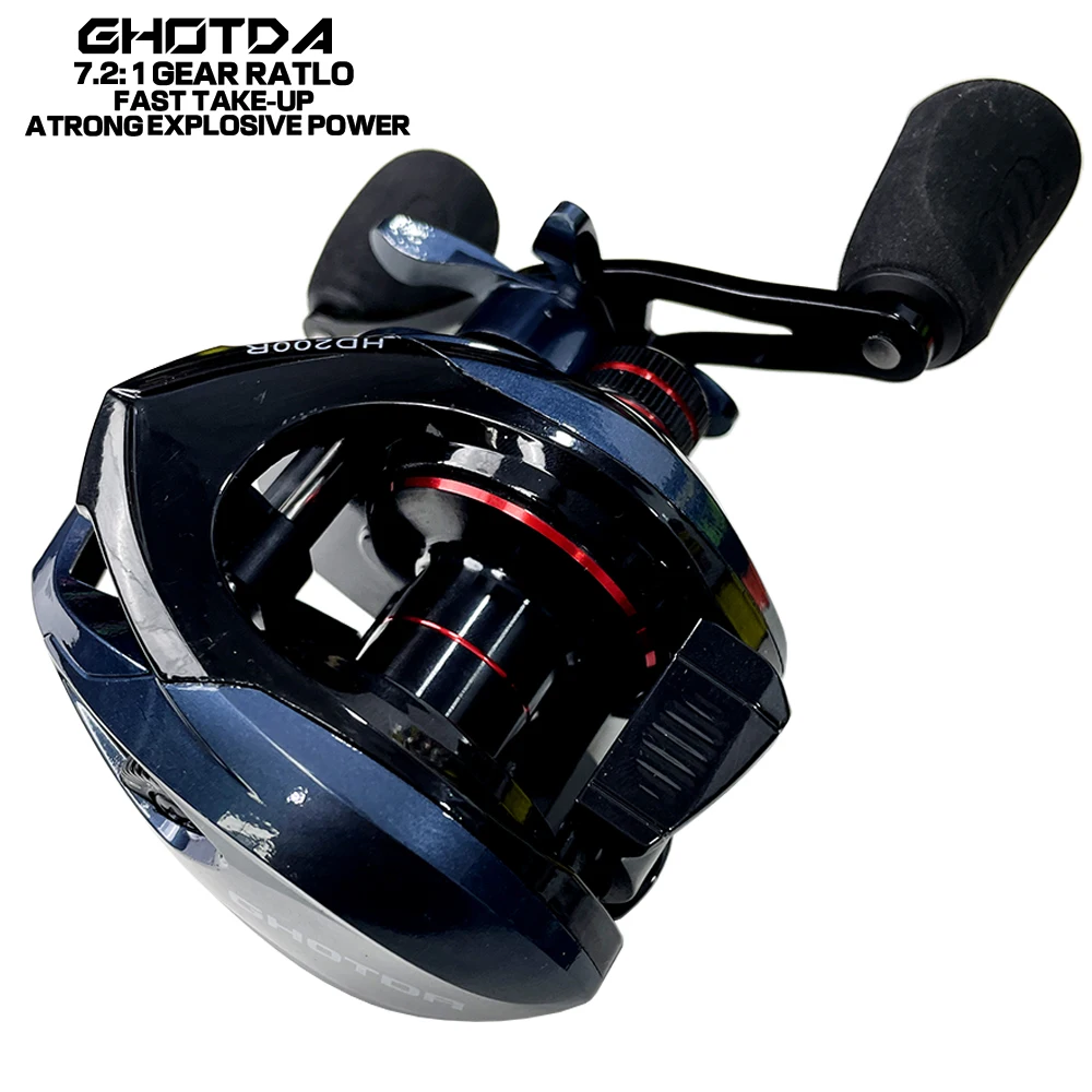 GHOTDA Baitcasting Reel 7.2:1 Gear Ratio Reel Freshwater Aluminum Spool 8 KG Drag Fishing Coil
GHOTDA Baitcasting Reel 7.2:1 Gear Ratio Reel Freshwater Aluminum Spool 8 KG Drag Fishing Coil