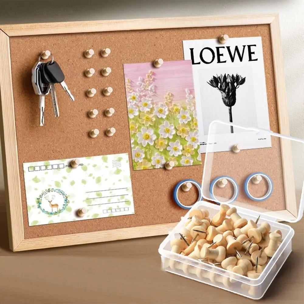 50PCS Cork Board Pushpin Thumbtack Buttons Pins Wall Cards Photos Board Tacks Push Pins Plastic Wooden Thumb Tacks Pins
50PCS Cork Board Pushpin Thumbtack Buttons Pins Wall Cards Photos Board Tacks Push Pins Plastic Wooden Thumb Tacks Pins
