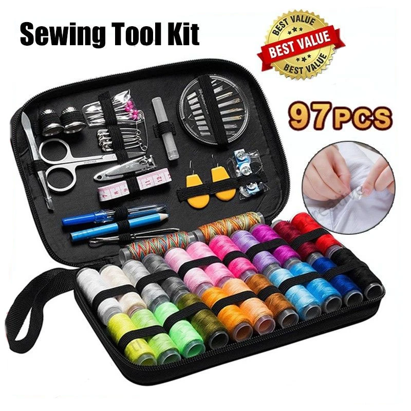 172Pcs Sewing Kits DIY Line Needle Button Threader Scissors Pins Ruler Accessories for Hand Quilting Stitching Embroidery Thread
172Pcs Sewing Kits DIY Line Needle Button Threader Scissors Pins Ruler Accessories for Hand Quilting Stitching Embroidery Thread