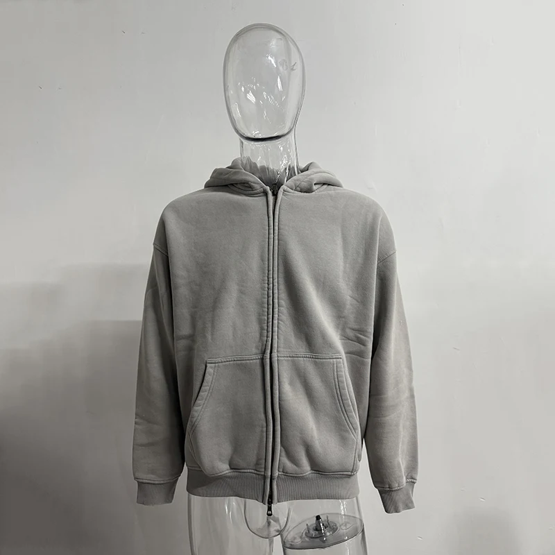 IEFB Men's Wear Wax Printing Vintage Male Hoodies Oversized Loose Zipper Water Washed Plush Sweatshirt Trendy New 9C9349 47 Sd903af36bcae4bf0b484d4178d9443f4f