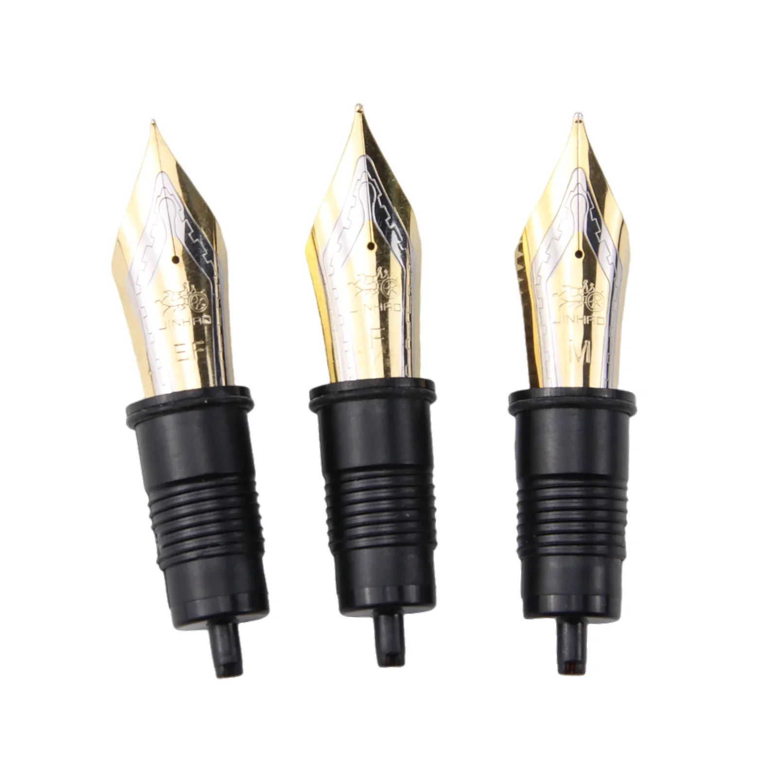 

3PCS Jinhao X159 Fountain Pen Nibs Replaced Metal EF/F/M Size Golden / Silver