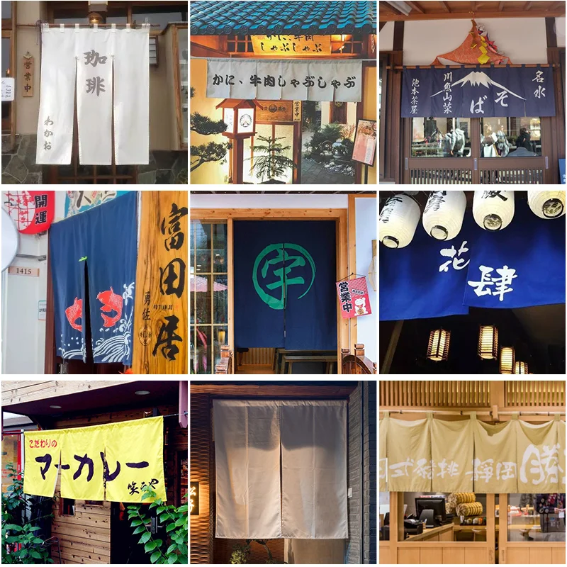 

Japanese-style Horizontal Curtain Sushi Restaurant Izakaya Door Curtain Kitchen Partition Curtain Shop Decoration Short Curtain