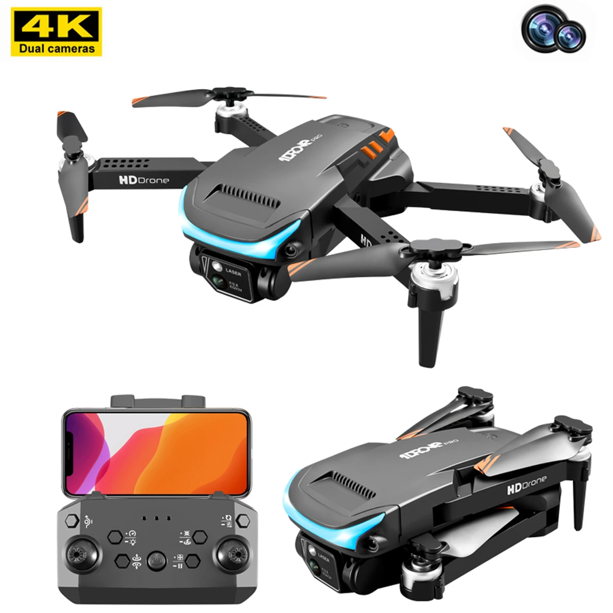 Z888 Drone 4K Professional HD Dual Camera 360 ° Obstacle Avoidance Drone FPV 2.4G WIFI Foldable Quadcopter RC Helicopter Toys
Z888 Drone 4K Professional HD Dual Camera 360 ° Obstacle Avoidance Drone FPV 2.4G WIFI Foldable Quadcopter RC Helicopter Toys