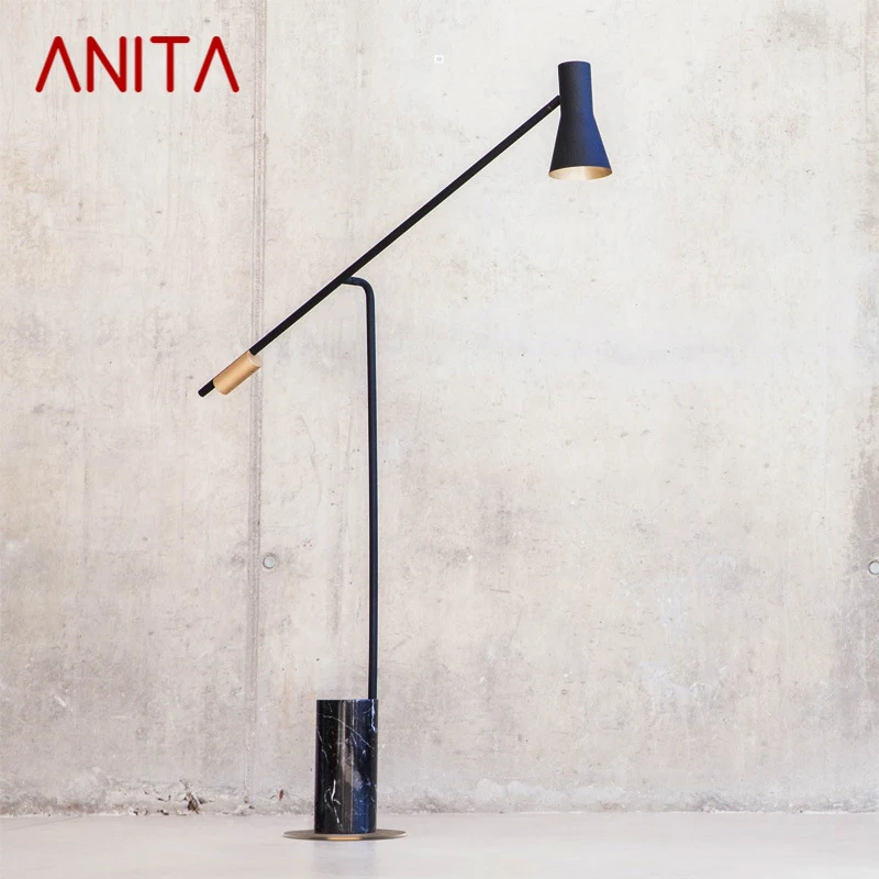 

Современная Напольная Лампа в скандинавском стиле ANITA, модная простая семейная лампа для гостиной, спальни, творческое искусственное пространство