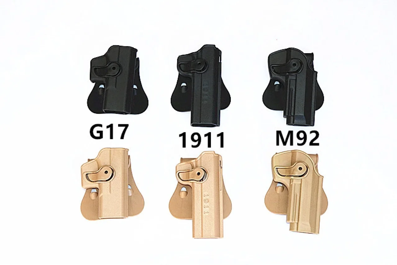 

Tactical Pistol Holster G17 M1911 M92 P226 Waist Hanging Quick Pull Out Holster Glock Holster Waist Outdoor Sport CS