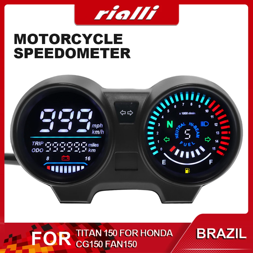 For Brazil TITAN 150 Fit For Honda CG150 2004-2009 FAN150 Latest LED Digital Electronic Gauge Motorcycle Thermometer Speedometer
For Brazil TITAN 150 Fit For Honda CG150 2004-2009 FAN150 Latest LED Digital Electronic Gauge Motorcycle Thermometer Speedometer