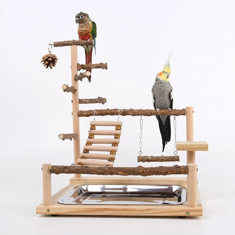 Bird Swing Toy Wooden Parrot Perch Stand Playstand with Chewing Beads Cage Playground Bird Swing Toy Wooden Parrot Perch 
Bird Swing Toy Wooden Parrot Perch Stand Playstand with Chewing Beads Cage Playground Bird Swing Toy Wooden Parrot Perch