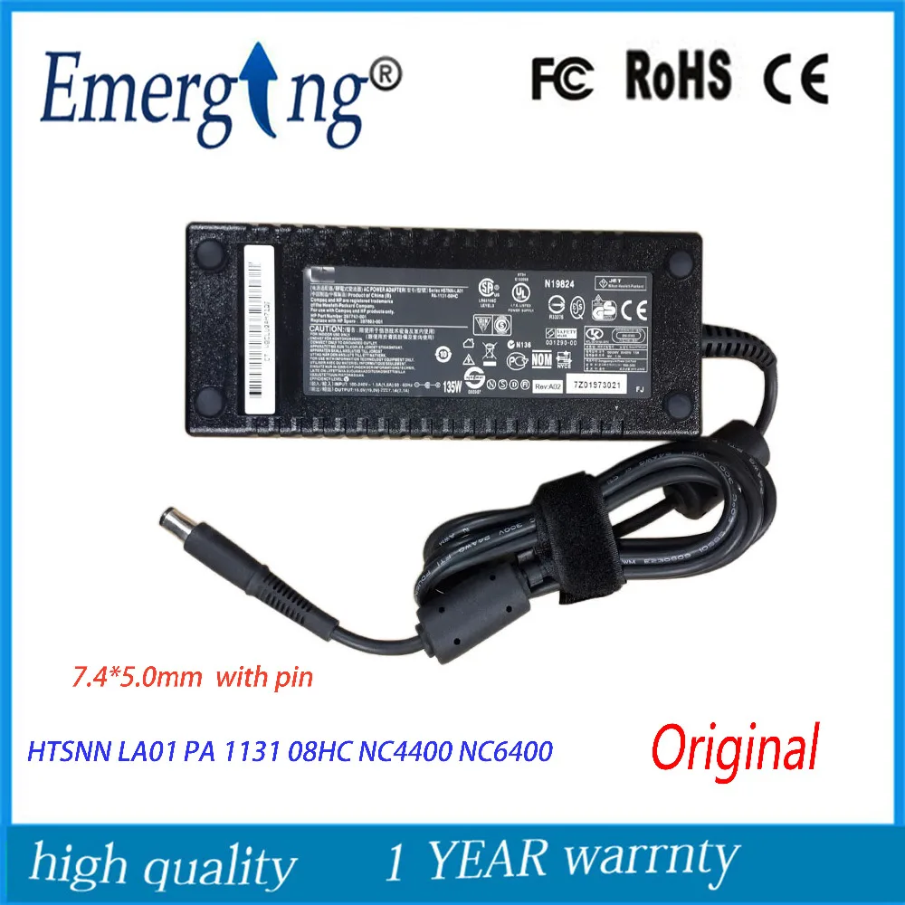 Оригинальное 19V 7.1A 135W 7,4*5,0mm зарядное устройство для ноутбука HP HTSNN LA01 PA 1131 08HC NC4400 NC6400
Оригинальное 19V 7.1A 135W 7,4*5,0mm зарядное устройство для ноутбука HP HTSNN LA01 PA 1131 08HC NC4400 NC6400