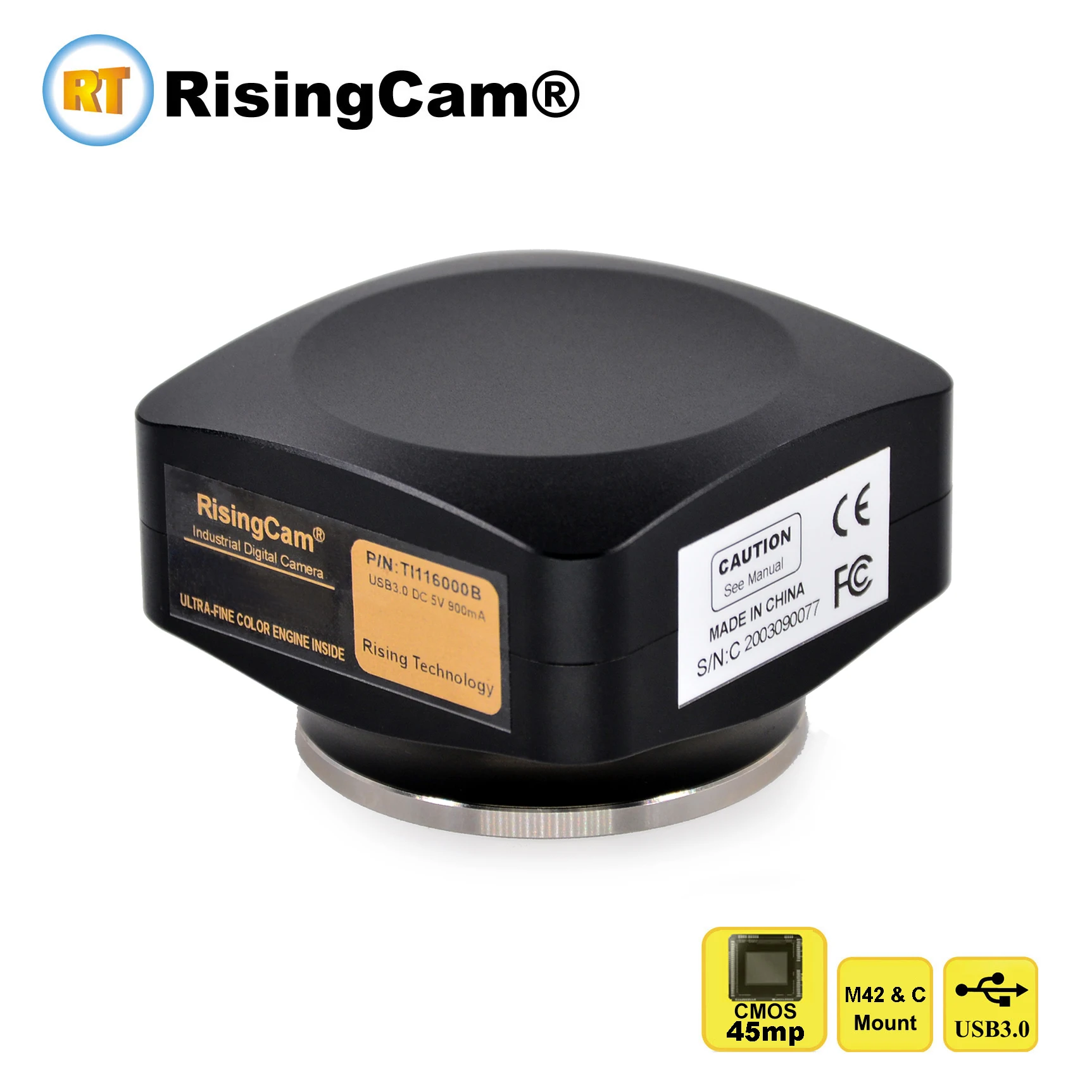Цифровой микроскоп RisingCam, цветная и монохромная камера 45mp imx492 CMOS сенсор, USB3.0, для тринокулярного светлого микроскопа
Цифровой микроскоп RisingCam, цветная и монохромная камера 45mp imx492 CMOS сенсор, USB3.0, для тринокулярного светлого микроскопа