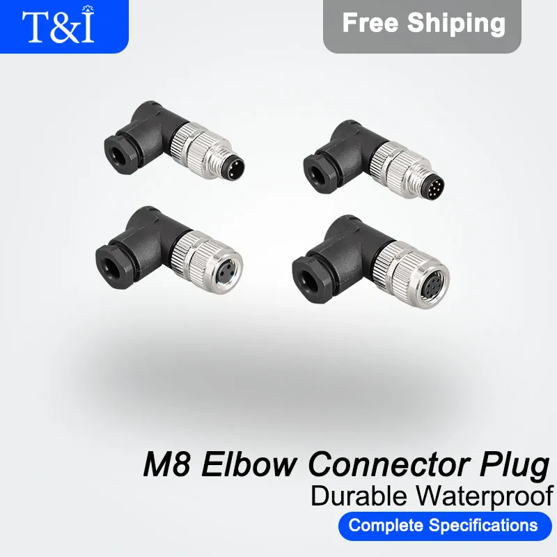 5PCS M8-3/4/5/6/8Pin 8MM Electronic Connection Male Female Waterproof Aviation Automobile Sensor Elbow Connector Plug Socket
5PCS M8-3/4/5/6/8Pin 8MM Electronic Connection Male Female Waterproof Aviation Automobile Sensor Elbow Connector Plug Socket