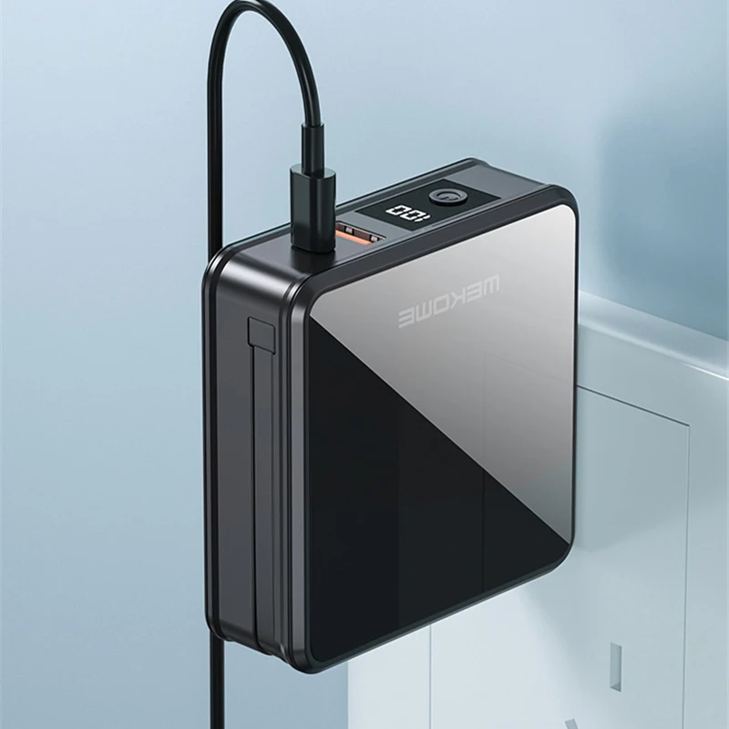 22,5 Вт быстрой зарядки Power Bank со встроенным кабелем Настенное зарядное устройство QC3.0 Быстрая зарядка Powerbank AC Plug для iPhone Samsung 10000 мАч 
22,5 Вт быстрой зарядки Power Bank со встроенным кабелем Настенное зарядное устройство QC3.0 Быстрая зарядка Powerbank AC Plug для iPhone Samsung 10000 мАч