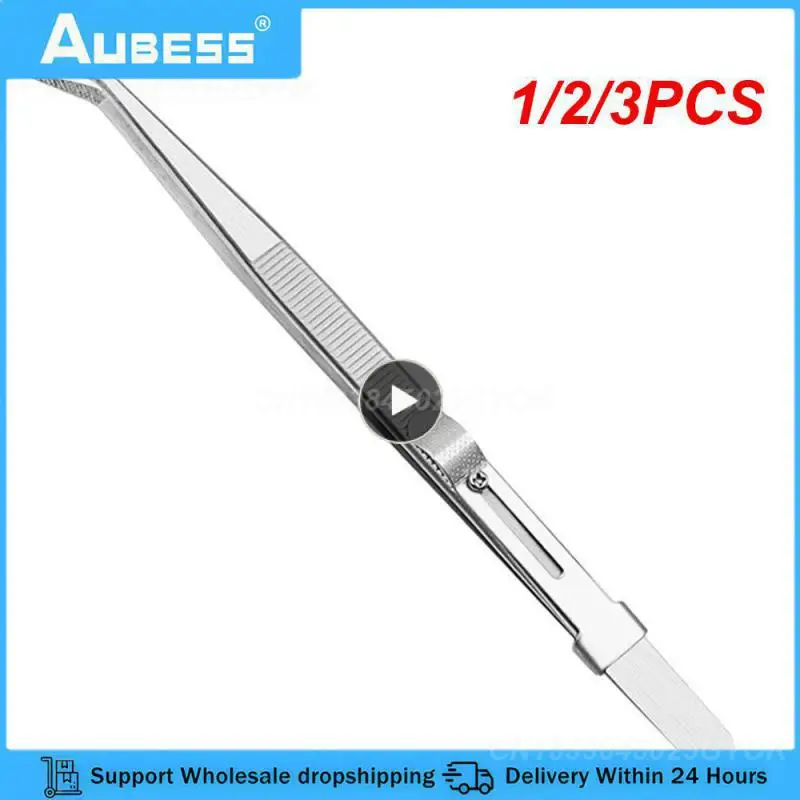 1/2/3PCS Slide Lock Stainless Steel Presicion Adjustable Tweezers Straight/Curved Tip Anti Static Tweezers for Jewelry
1/2/3PCS Slide Lock Stainless Steel Presicion Adjustable Tweezers Straight/Curved Tip Anti Static Tweezers for Jewelry