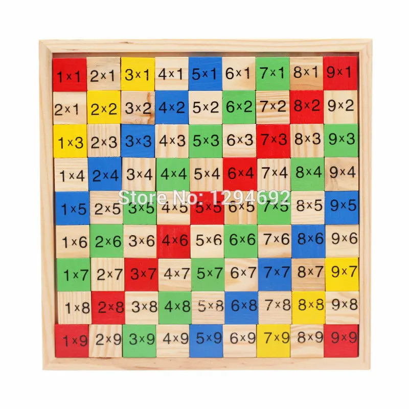 9*9 Multiplication Table Kids School Educational Supplies Mathematics Calculation 99pcs Block Wooden Children Maths Learning Toy
9*9 Multiplication Table Kids School Educational Supplies Mathematics Calculation 99pcs Block Wooden Children Maths Learning Toy