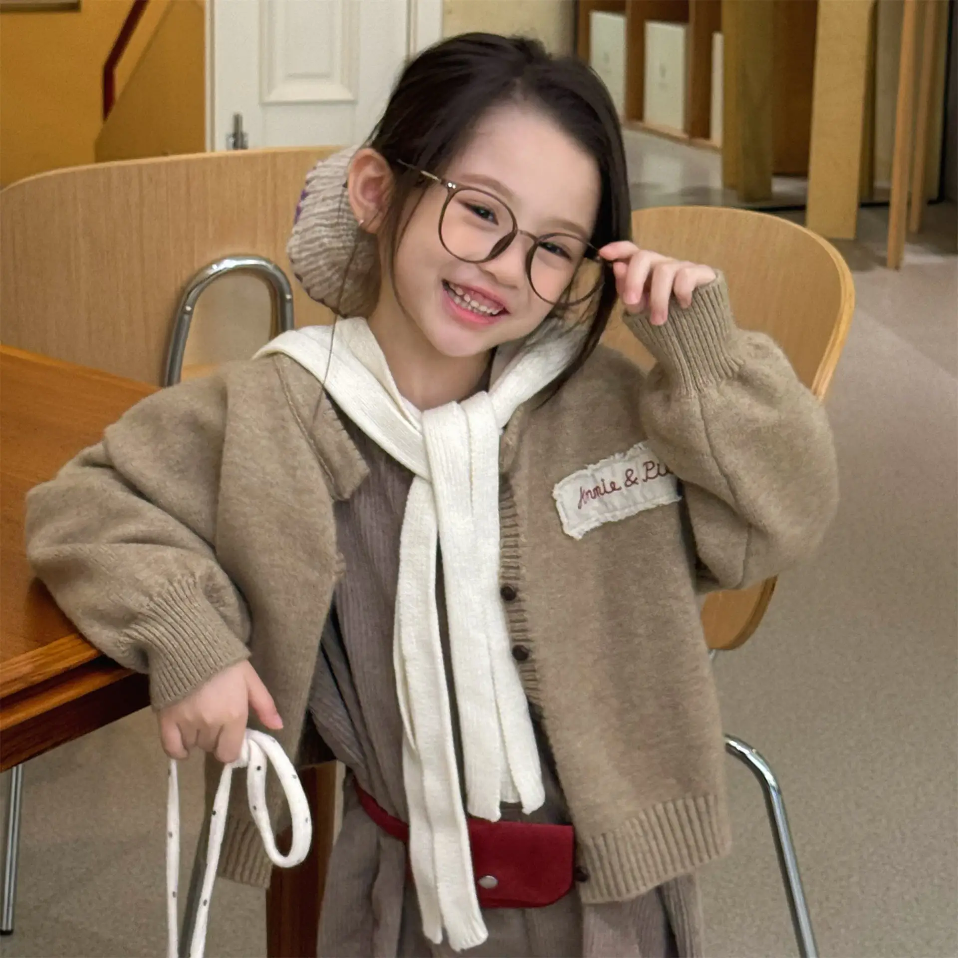 205 Autumn New Children Long Sleeve Knit Cardigan Fashion Girls Sweater Coat Kids Cotton Knitwear Jacket Baby Clothes 22 Sd9107d8a646948ce9d0241ddc512b9cey