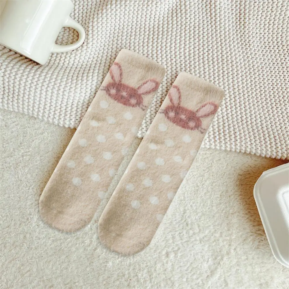 Warm Socks Cozy Cute Women's Winter Socks Thick Cartoon Rabbit Print Elastic Mid-tube Anti-slip Warm Ankle Protection Women
Warm Socks Cozy Cute Women's Winter Socks Thick Cartoon Rabbit Print Elastic Mid-tube Anti-slip Warm Ankle Protection Women