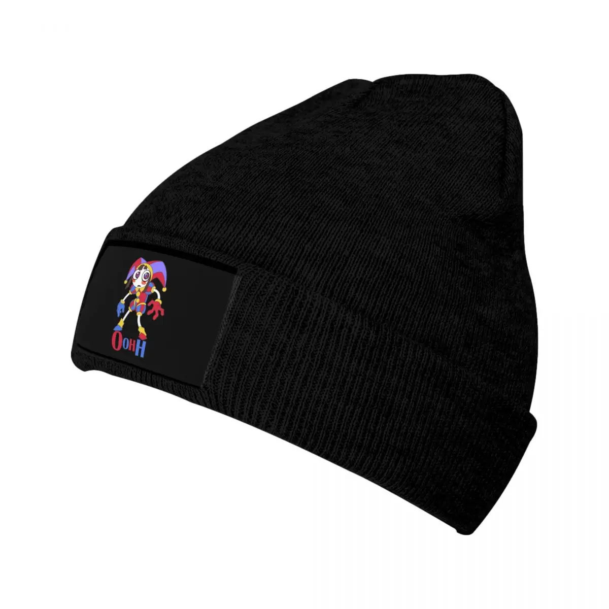 

Вязаная шапка Pomni Jax с мультяшным рисунком для женщин и мужчин, Шапка-бини, осенне-зимняя шапка, удивительная цифровая вязаная крючком Шапка-бини