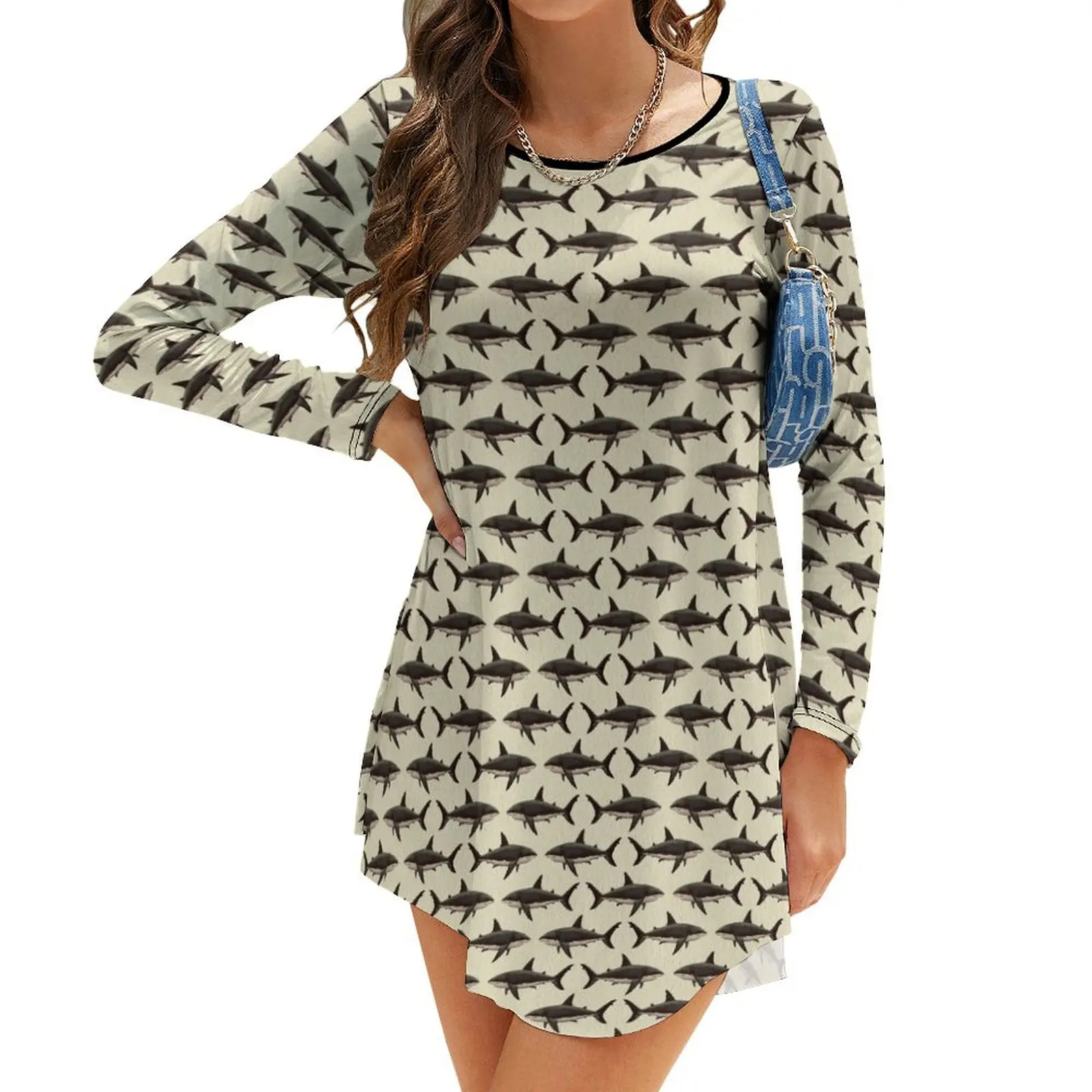 Pattern: Great White Shark ~ (Vintage Version) ~ by Amber Marine 2015 Long-Sleeve Dress birthday dresses for women
Pattern: Great White Shark ~ (Vintage Version) ~ by Amber Marine 2015 Long-Sleeve Dress birthday dresses for women