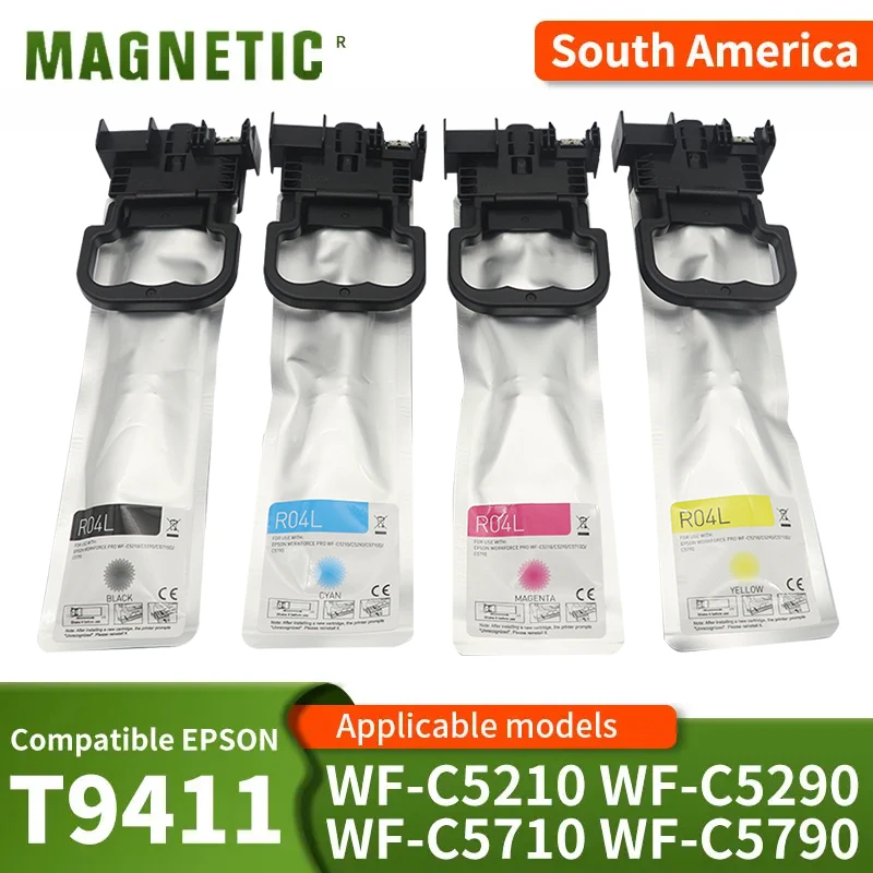 R04L R04X T942 T941 T9421 T9411 T9412 T9413 T9414 Compatible Ink Bag Cartridge for Epson WorkForce ProWF-C5210 C5290 C5710 C5790
R04L R04X T942 T941 T9421 T9411 T9412 T9413 T9414 Compatible Ink Bag Cartridge for Epson WorkForce ProWF-C5210 C5290 C5710 C5790