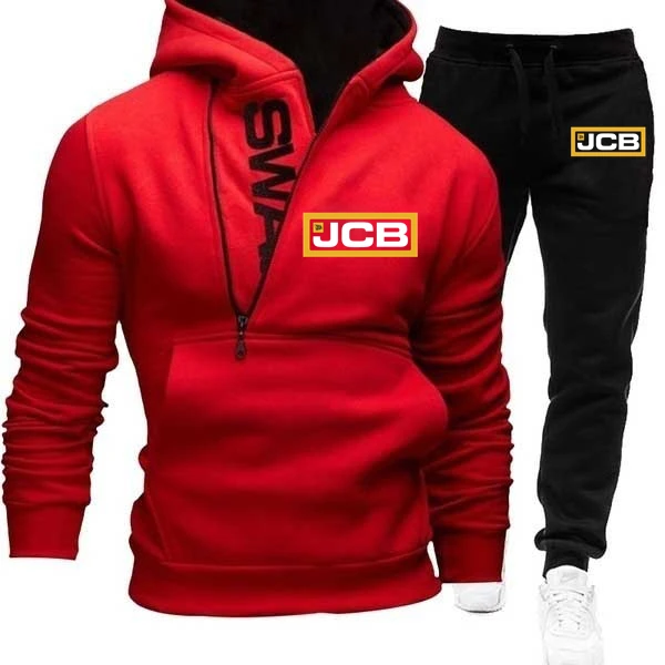 2021 Selling Spring Autumn New JCB Brand Logo Mens Hoodies Harajuku Style Printing Casual Zipper Solid Color Warm Two-Piece Sets
2021 Selling Spring Autumn New JCB Brand Logo Mens Hoodies Harajuku Style Printing Casual Zipper Solid Color Warm Two-Piece Sets