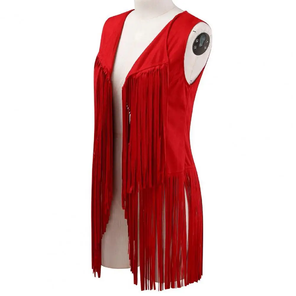 Irregular Hem Coat Vintage Western Cowboy Cosplay Hippie Sleeveless Women's Waistcoat Fringed Tassel Cardigan for Stage
Irregular Hem Coat Vintage Western Cowboy Cosplay Hippie Sleeveless Women's Waistcoat Fringed Tassel Cardigan for Stage