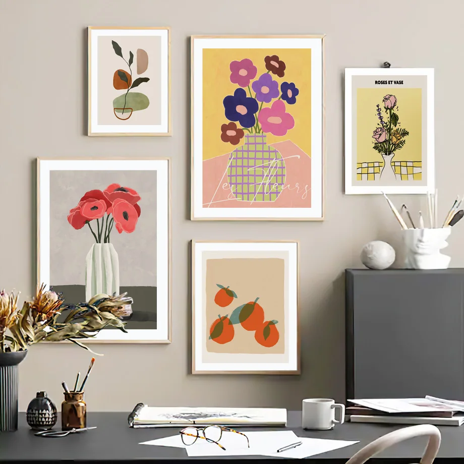 Abstrac Flower Wall Art Canvas Painting Retro Picture Colorful Botanical Printting For Livingroom Home Decor Nordic Poster
Abstrac Flower Wall Art Canvas Painting Retro Picture Colorful Botanical Printting For Livingroom Home Decor Nordic Poster