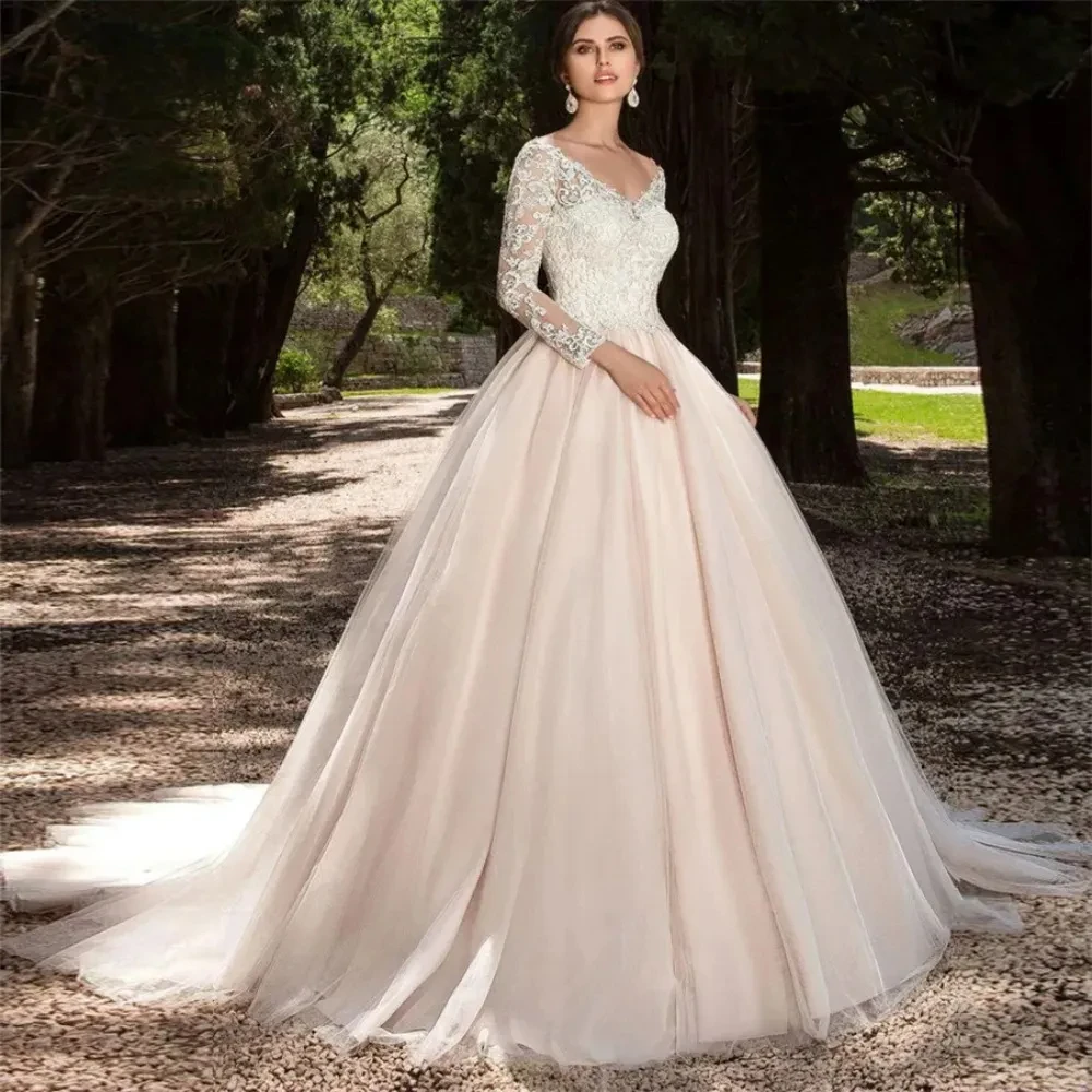 Elegant 2024 New A-Line Sexy Long Sleeves V neck Wedding Dresses Plus Size Country Western Vintage Bridal Ball Gowns Custom Made
Elegant 2024 New A-Line Sexy Long Sleeves V neck Wedding Dresses Plus Size Country Western Vintage Bridal Ball Gowns Custom Made