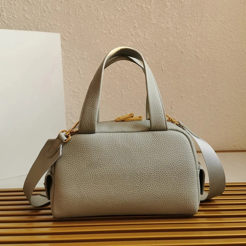

Luxury Brand Women Bag Fashion Portable Real Leather Small Handbag Bag Boston Bag Concise Solid Color Shoulder Bag Bolsas