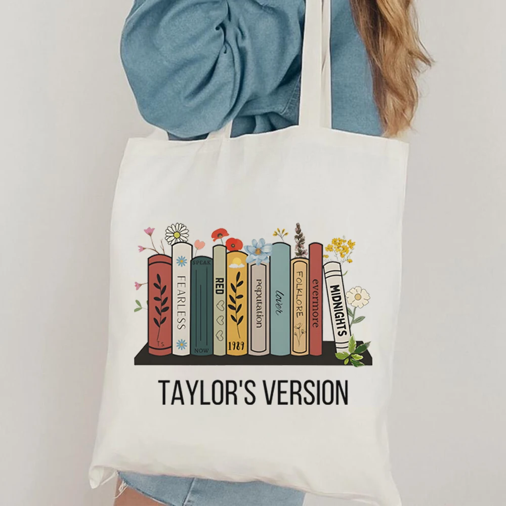 Taylor's Version Tote Bag Music Inspired Floral Album Print Canvas Bag Eras Tour Anti Hero Tote Cute Travel Bag Fashion Handbag
Taylor's Version Tote Bag Music Inspired Floral Album Print Canvas Bag Eras Tour Anti Hero Tote Cute Travel Bag Fashion Handbag