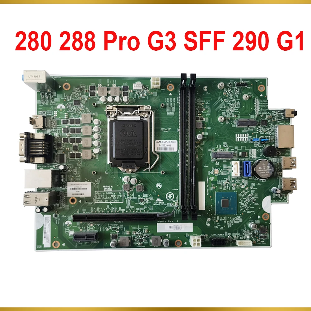 

Desktop Motherboard For HP Bd Sys 280 288 Pro G3 SFF 290 G1 L17655-001 942033-001 17519-1