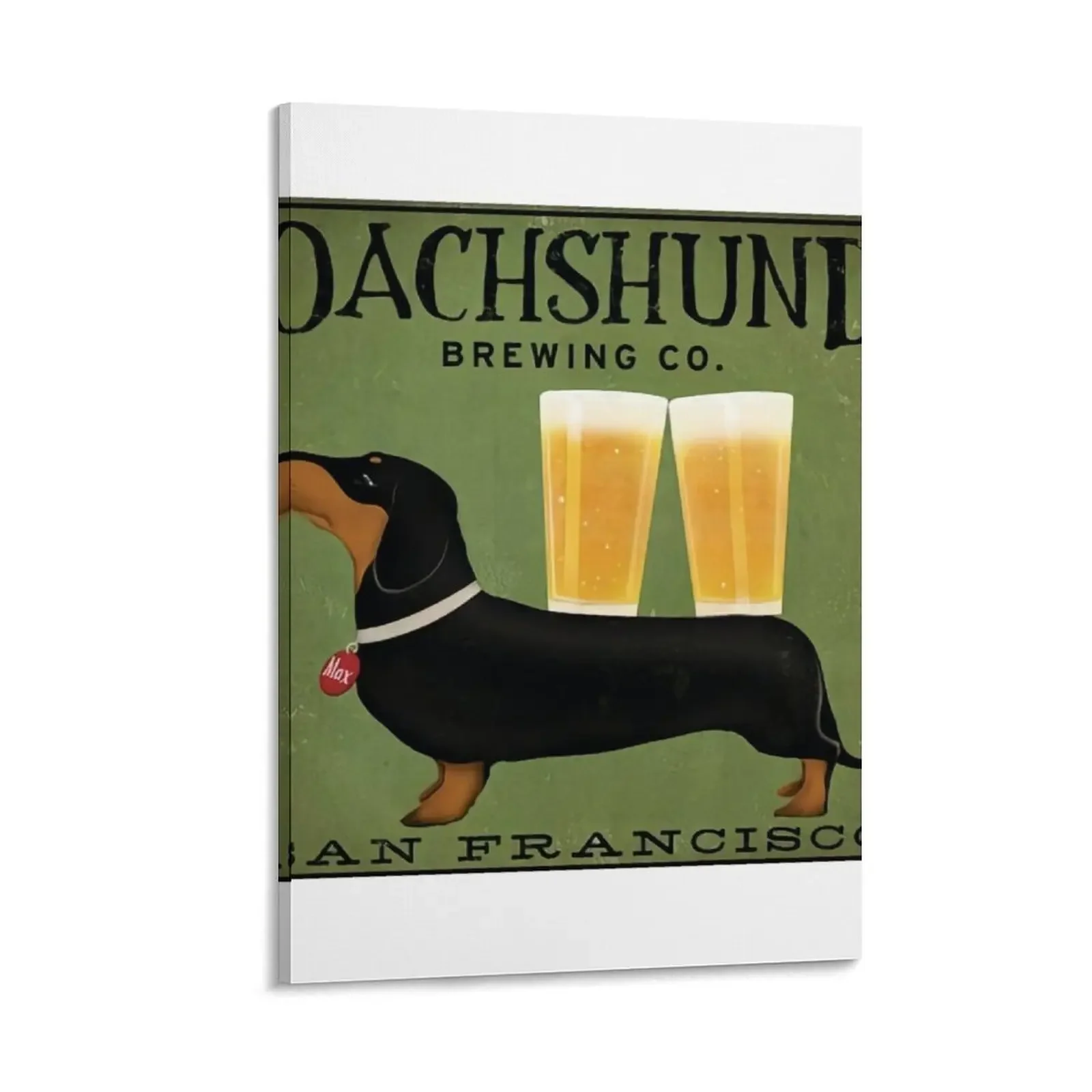 Dachshund Brewing Co. Canvas Painting home decorations and organization wall decor
Dachshund Brewing Co. Canvas Painting home decorations and organization wall decor