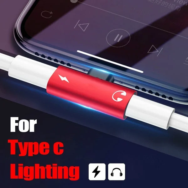 2 In 1 Lightning Adapter Type-c Adapter ,Dual Jack Aux Audio & Charging Earphone Charger
2 In 1 Lightning Adapter Type-c Adapter ,Dual Jack Aux Audio & Charging Earphone Charger