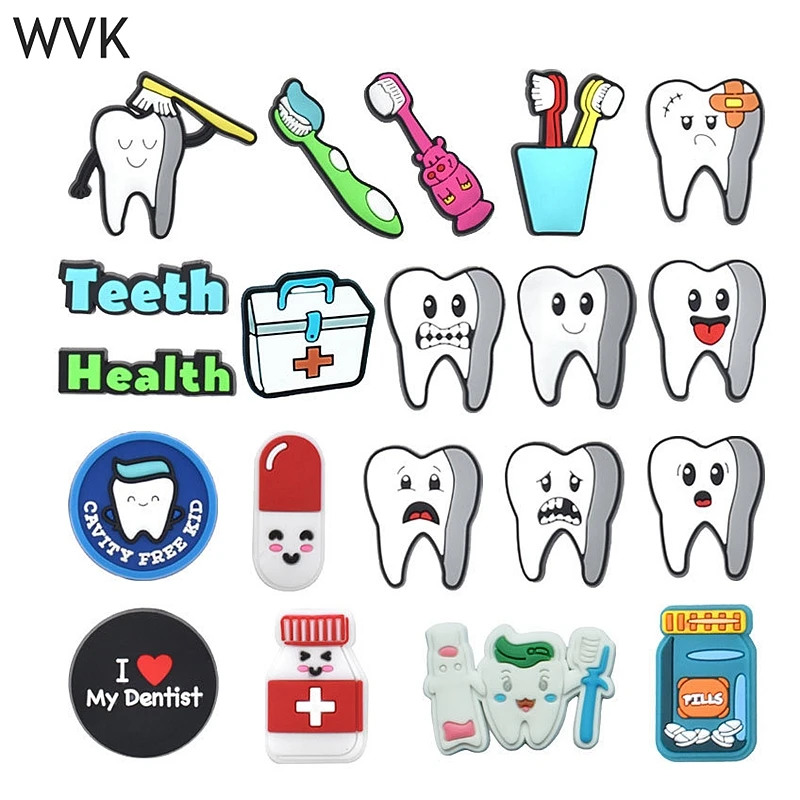 21Pcs Teeth Care Theme Croc Charms Packs Shoe Decoration Kids Shoe Charms jibbtz Sets Cros Accessories Wholesale Bulk
21Pcs Teeth Care Theme Croc Charms Packs Shoe Decoration Kids Shoe Charms jibbtz Sets Cros Accessories Wholesale Bulk