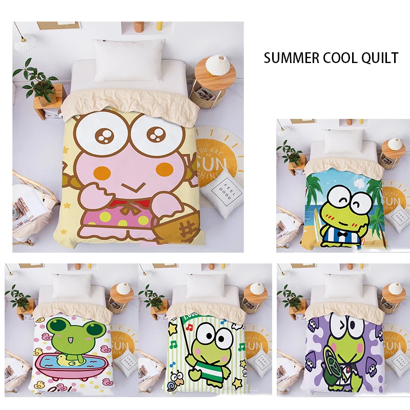 Sanrio Keroppi Summer Cool Quilt Child Household Cool Feeling Air Conditioner Thin Quilt Washable Household Products Girl Gift
Sanrio Keroppi Summer Cool Quilt Child Household Cool Feeling Air Conditioner Thin Quilt Washable Household Products Girl Gift