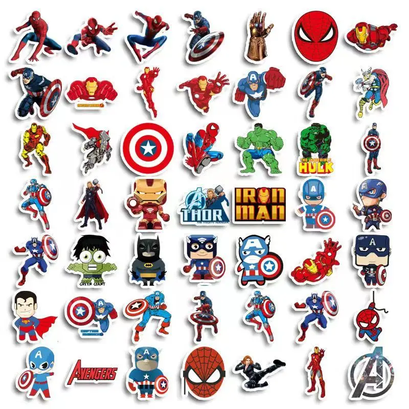 Marvel Avengers anime stickers superhero mobile phone laptop suitcase waterproof diy stickers accessories children's toys gifts
Marvel Avengers anime stickers superhero mobile phone laptop suitcase waterproof diy stickers accessories children's toys gifts