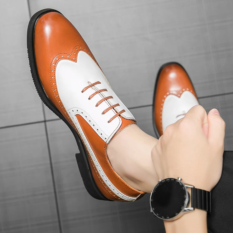 Luxury Brand Size 38-48 Fashion Mens Leather Shoes Wedding Business Dress Nightclubs Oxfords Breathable Working Lace Up Shoes
Luxury Brand Size 38-48 Fashion Mens Leather Shoes Wedding Business Dress Nightclubs Oxfords Breathable Working Lace Up Shoes