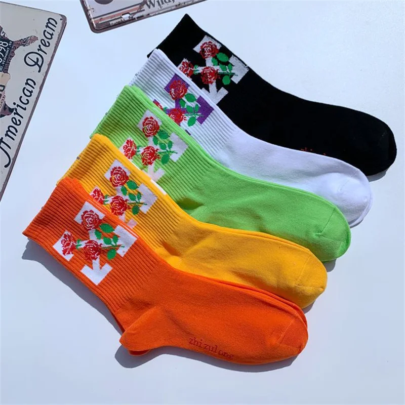Bright Color Rose Flower Crew Cotton Socks Harajuku Personalized Hip Hop Skateboard Sport Sock College Style Street Couple Soxs
Bright Color Rose Flower Crew Cotton Socks Harajuku Personalized Hip Hop Skateboard Sport Sock College Style Street Couple Soxs