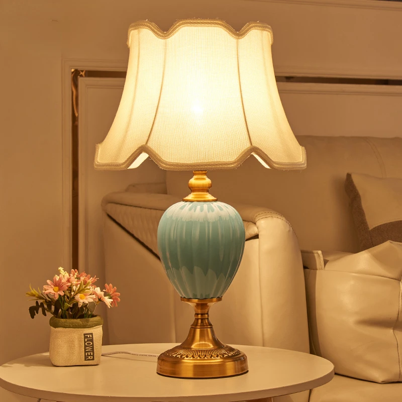 American bedroom bedside lamp creative European living room ceramic study minimalist modern Nordic girl ins table lamp
American bedroom bedside lamp creative European living room ceramic study minimalist modern Nordic girl ins table lamp