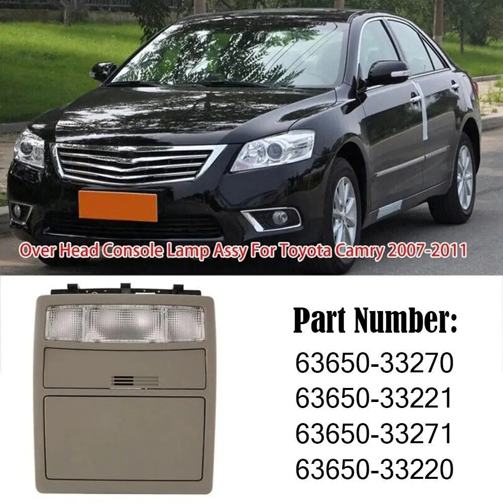 Car Front Reading Light Inside Roof Ceiling Lamp for Toyota Camry 2007-2011 Aurion 2005-2011 63650-33270 63650-33221
Car Front Reading Light Inside Roof Ceiling Lamp for Toyota Camry 2007-2011 Aurion 2005-2011 63650-33270 63650-33221