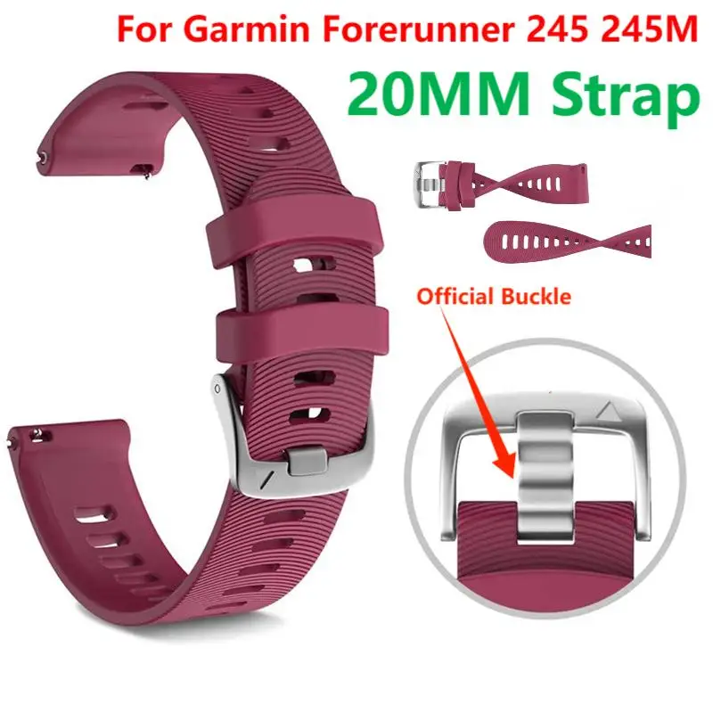 20MM Silicone Band Strap For Garmin Forerunner 245 245M 645 Vivoactive 3 5 soft Venu 2 SQ2 Plus Silicone Smart Watch Wristbands
20MM Silicone Band Strap For Garmin Forerunner 245 245M 645 Vivoactive 3 5 soft Venu 2 SQ2 Plus Silicone Smart Watch Wristbands