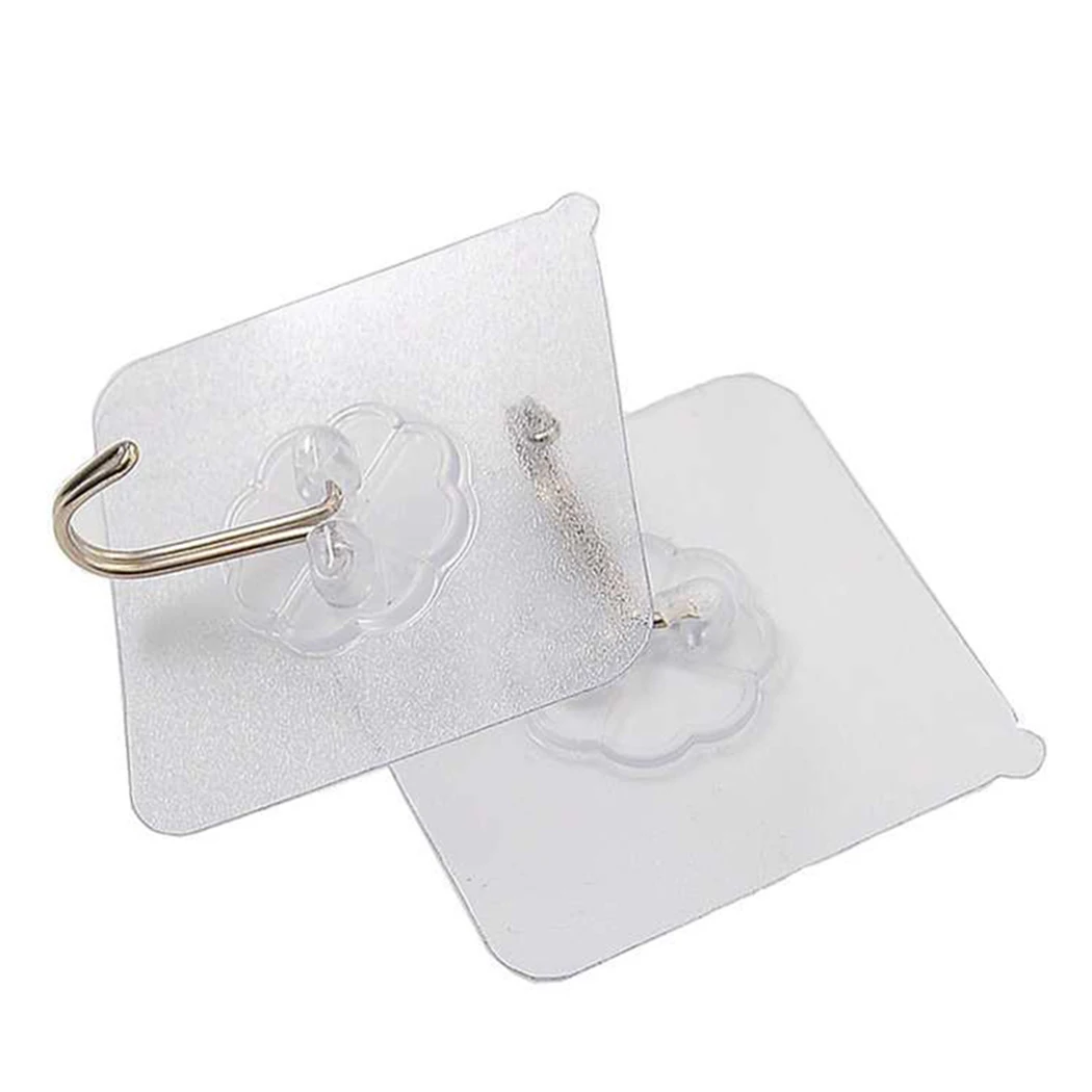 1pc Transparent Stainless Steel Self-Adhesive Hooks Bathroom Towel Clothes Storage Sticker Hooks Key Hangers Storage
1pc Transparent Stainless Steel Self-Adhesive Hooks Bathroom Towel Clothes Storage Sticker Hooks Key Hangers Storage