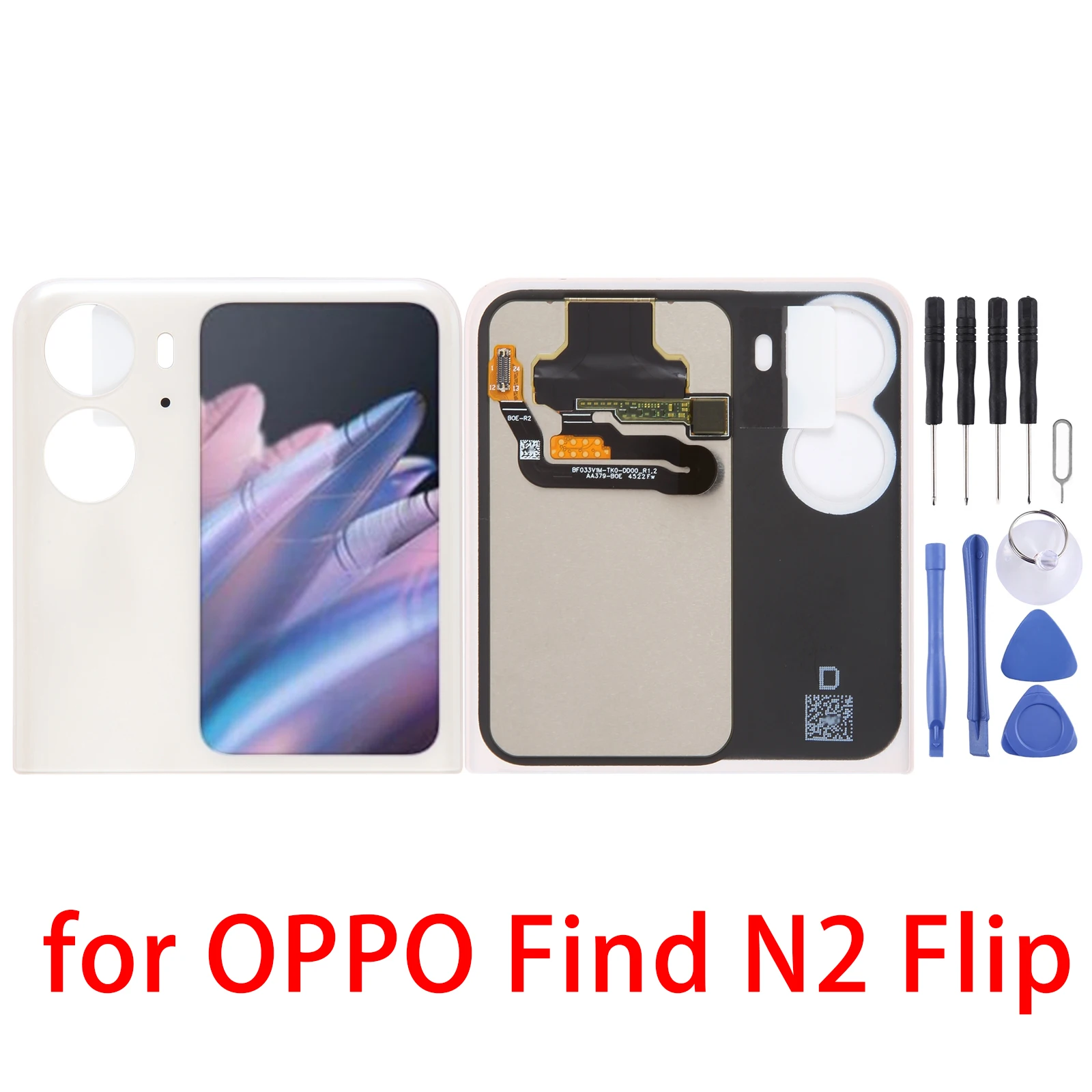 Original LCD Secondary Screen for OPPO Find N2 Flip With Digitizer Full Assembly 
Original LCD Secondary Screen for OPPO Find N2 Flip With Digitizer Full Assembly