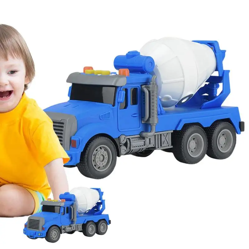 

Engineering Mixer Truck Simulation Children's Toy Set Cement Car Light Music Toy Car Model Boys Birthday Gift