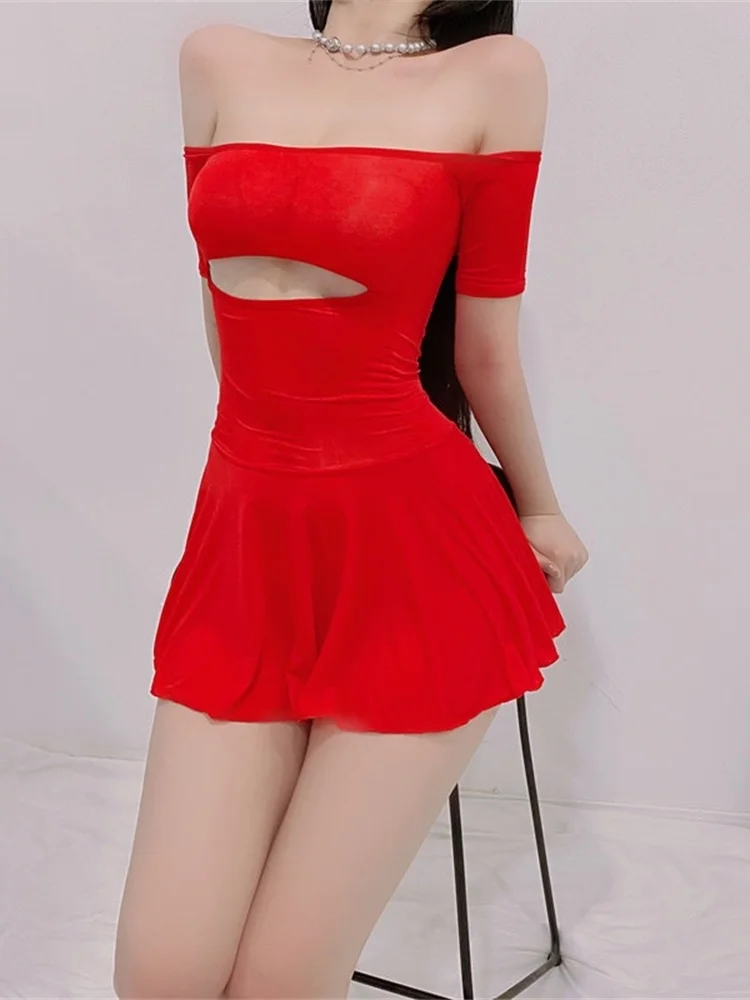 2023 New Korean Transparent Tight Sexy Silky Skinny High Elastic T Shirt Mini Autumn Dress Elegant Girl Slash Neck Sweet I8PK
2023 New Korean Transparent Tight Sexy Silky Skinny High Elastic T Shirt Mini Autumn Dress Elegant Girl Slash Neck Sweet I8PK