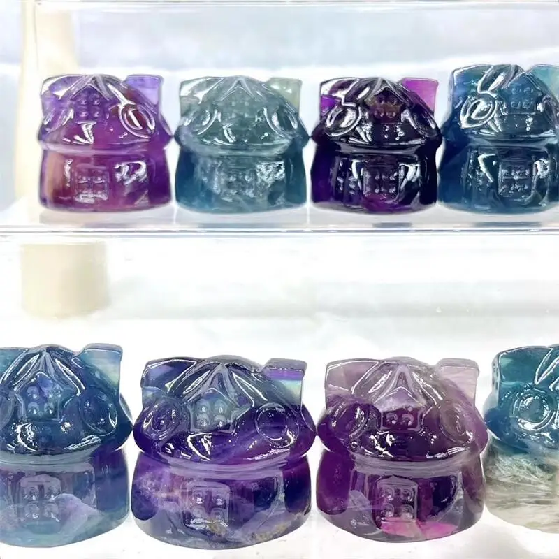 Natural Fluorite Mushroom House Crystal Mineral Quartz Stone Craft, Mini Carving, Healing Reiki, Home Decor Ornament Figurines
Natural Fluorite Mushroom House Crystal Mineral Quartz Stone Craft, Mini Carving, Healing Reiki, Home Decor Ornament Figurines
