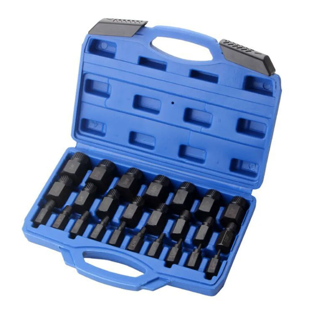 25pcs Screw Extractor Broken Bolt Remover Set Hex Head Multi-spline Extractors Remove Tool For Removing Screw 1/8 5/32 3/16 7/32
25pcs Screw Extractor Broken Bolt Remover Set Hex Head Multi-spline Extractors Remove Tool For Removing Screw 1/8 5/32 3/16 7/32