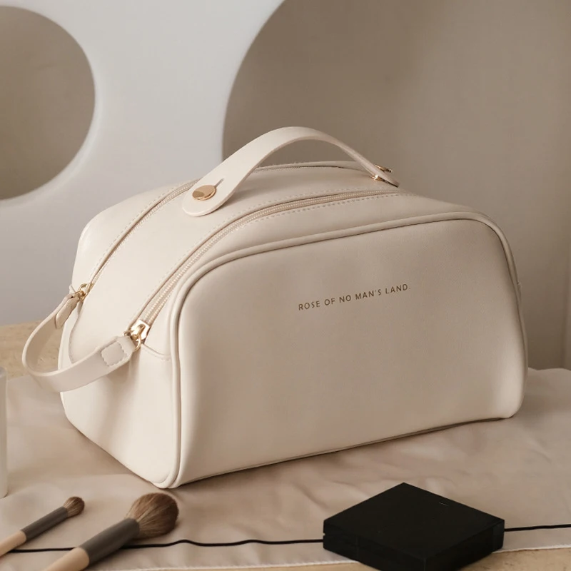 Large Leather Travel Cosmetic Bag for Women Cosmetic Organizer High-capacity Makeup Bag Storage Pouch For Female Makeup Box
Large Leather Travel Cosmetic Bag for Women Cosmetic Organizer High-capacity Makeup Bag Storage Pouch For Female Makeup Box